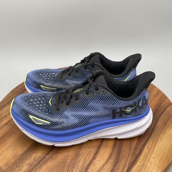 Hoka One One Clifton 9 Shoes Womens Size 10.5 B Blue Running Comfort Walking Gym - Picture 3 of 9